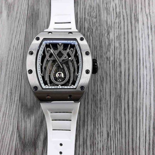 fully mens refined business wine steel barrel shaped automatic richa milles mechanical watch fashion trend hollowed out luminous high qualit, Slivery;black
fully mens refined business wine steel barrel shaped automatic richa milles mechanical watch fashion trend hollowed out luminous high qualit, Slivery;black