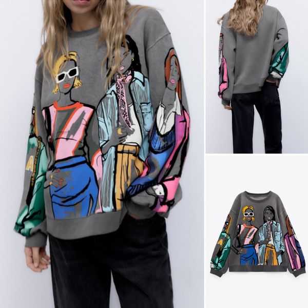 women's tshirt bm md za autumn loose allmatch ribbed trim girls printed round neck longsleeved sweater 1131865 230310, White
women's tshirt bm md za autumn loose allmatch ribbed trim girls printed round neck longsleeved sweater 1131865 230310, White