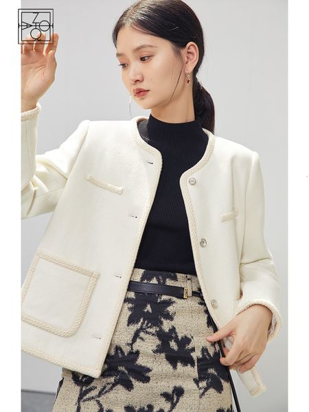 women's jackets ziqiao french style elegant women coat autumn winter highend ladylike vintage niche sense female white woolen 230310, Black;brown
women's jackets ziqiao french style elegant women coat autumn winter highend ladylike vintage niche sense female white woolen 230310, Black;brown