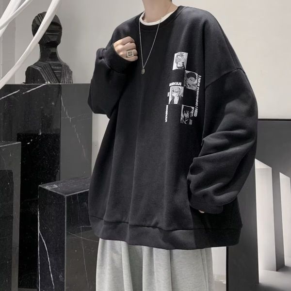 men's hoodies sweatshirts japan anime sweatshirt autumn fashion casua men women long sleeve t shirt baggy 8xl oversize streetwear o nec, Black
men's hoodies sweatshirts japan anime sweatshirt autumn fashion casua men women long sleeve t shirt baggy 8xl oversize streetwear o nec, Black