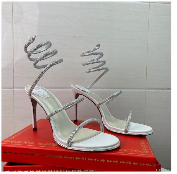 stiletto heel sandals for womens shoe rene caovilla cleo crystal studded snake strass shoes luxury designers ankle wraparound 9.5cm high hee, Black
stiletto heel sandals for womens shoe rene caovilla cleo crystal studded snake strass shoes luxury designers ankle wraparound 9.5cm high hee, Black