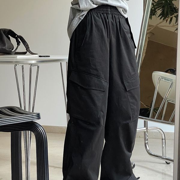 women's pants capris spring autumn women's casual solid color pocket decorative loose pants 230310, Black;white
women's pants capris spring autumn women's casual solid color pocket decorative loose pants 230310, Black;white