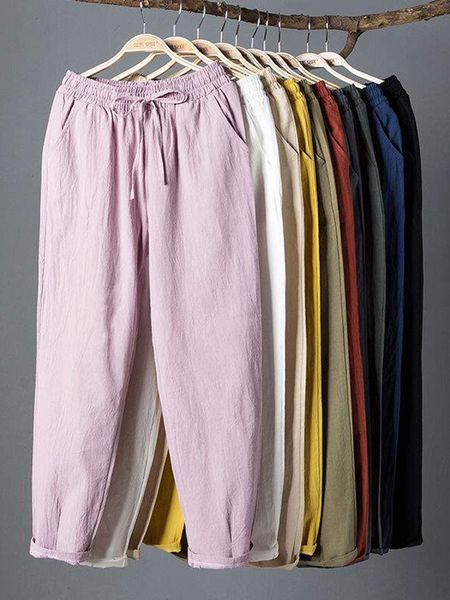 women's pants capris womens spring summer pants cotton linen solid elastic waist harem trousers soft thin female ladys trousers s-xxl 2, Black;white
women's pants capris womens spring summer pants cotton linen solid elastic waist harem trousers soft thin female ladys trousers s-xxl 2, Black;white
