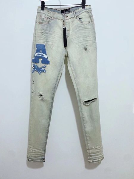 hombre 2023 men's jeans designers jean trousers men embroidery patchwork ripped for trend brand motorcycle pant mens skinny fgo0, Blue
hombre 2023 men's jeans designers jean trousers men embroidery patchwork ripped for trend brand motorcycle pant mens skinny fgo0, Blue