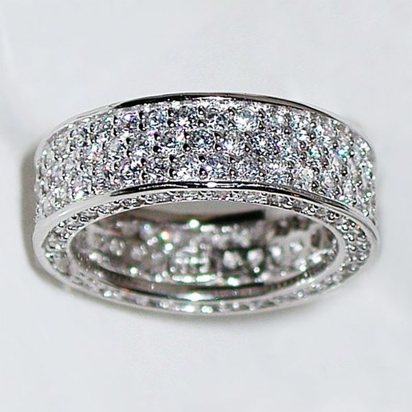 Bling Full Lab Diamond Finger Ring 925 Sterling Silver Party Wedding band Rings for Women Men Promise Engagement Jewelry Gift
Bling Full Lab Diamond Finger Ring 925 Sterling Silver Party Wedding band Rings for Women Men Promise Engagement Jewelry Gift