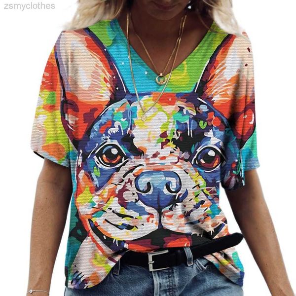 women's t-shirt 2023 summer cute dog print women's t-shirts harajuku puppy v-neck short sleeve casual tees ladies oversized t shi, White
women's t-shirt 2023 summer cute dog print women's t-shirts harajuku puppy v-neck short sleeve casual tees ladies oversized t shi, White