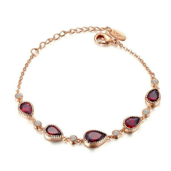 yoursfs 6 pcs/set red crystal bracelet gold plated water drop jewelry woman birthday wedding gift, Black
yoursfs 6 pcs/set red crystal bracelet gold plated water drop jewelry woman birthday wedding gift, Black
