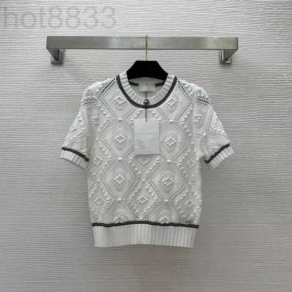 women's sweaters designer 2023 new spring summer o neck short sleeve print high end jacquard pullover sweater ald9, White;black
women's sweaters designer 2023 new spring summer o neck short sleeve print high end jacquard pullover sweater ald9, White;black