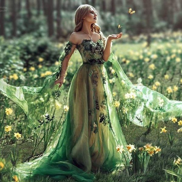 party dresses emerald green prom floral dres evening jungle fairy plus size woman elegant 230310, White;black
party dresses emerald green prom floral dres evening jungle fairy plus size woman elegant 230310, White;black