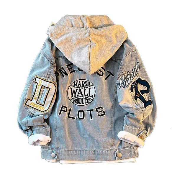 jackets korean children boys denim cotton teenage hooded jeans letter print spring clothes 4 6 8 12 16 years old 230310, Blue;gray
jackets korean children boys denim cotton teenage hooded jeans letter print spring clothes 4 6 8 12 16 years old 230310, Blue;gray