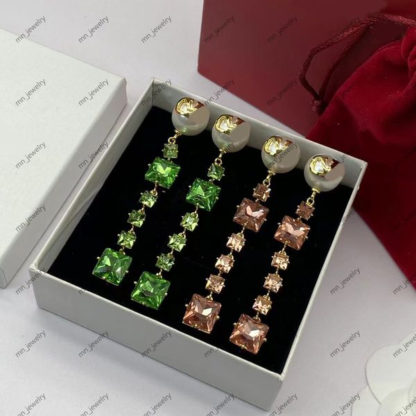 2023 fashion pearl gem tassel dangle luxury earrings. brand designer earrings for women. wedding party favors aretes designer jewelry with b, Silver
2023 fashion pearl gem tassel dangle luxury earrings. brand designer earrings for women. wedding party favors aretes designer jewelry with b, Silver