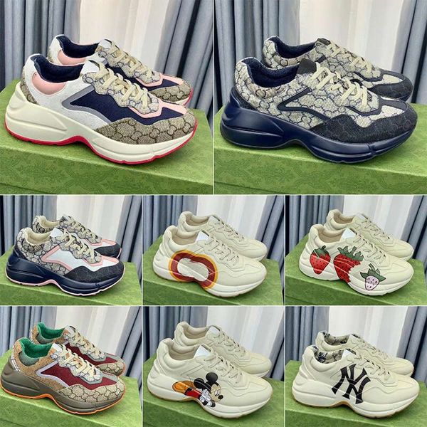2023 new fashion luxury chaussures ladies shoe rhyton platform sneakers designer shoes beige men women trainers for womens designers vintage, Black
2023 new fashion luxury chaussures ladies shoe rhyton platform sneakers designer shoes beige men women trainers for womens designers vintage, Black
