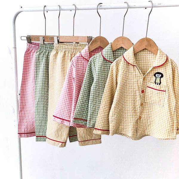 pajamas girls home clothes set spring autumn boys embroidered with plaid trousers 2 piece 3-7y uncomfortable pajama clothes 230310, Blue;red
pajamas girls home clothes set spring autumn boys embroidered with plaid trousers 2 piece 3-7y uncomfortable pajama clothes 230310, Blue;red