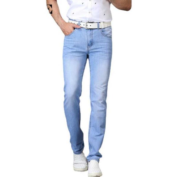 men's jeans sulee brand 2022 new fashion utr thin light casual summer pants style skinny trousers tight solid colors y2303, Blue
men's jeans sulee brand 2022 new fashion utr thin light casual summer pants style skinny trousers tight solid colors y2303, Blue
