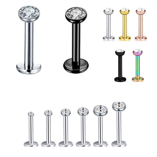 shiny zirconia crystal labret piercing stud lip ring 16g stainless steel earbone piercing cartilage tragus ear stud body jewelry size 2 3 4, Black
shiny zirconia crystal labret piercing stud lip ring 16g stainless steel earbone piercing cartilage tragus ear stud body jewelry size 2 3 4, Black