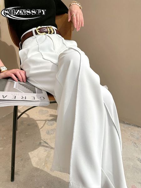 women's pants capris solid wide leg pants women spring autumn fashion women pants high waist casual suit full length loose elegant woma, Black;white
women's pants capris solid wide leg pants women spring autumn fashion women pants high waist casual suit full length loose elegant woma, Black;white