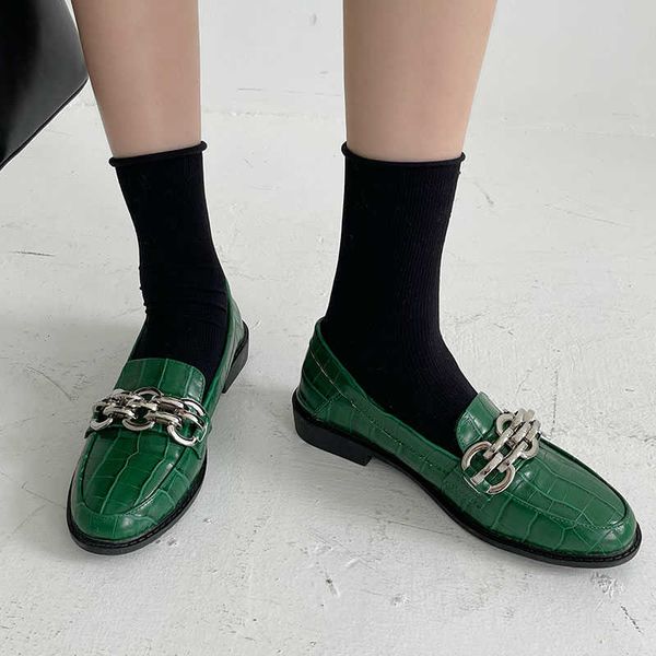 dress shoes 2021 spring women slip on loafer autumn fashion ladies british metal buckle flat shoes round toe female green casual ballerina j, Black
dress shoes 2021 spring women slip on loafer autumn fashion ladies british metal buckle flat shoes round toe female green casual ballerina j, Black