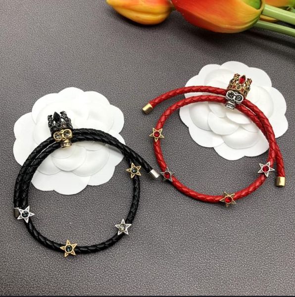 hiphop rock thick chain charm punk stud bracelet in antique black skull pendant bangle men women couple gold bracelets designer jewelry, Golden;silver
hiphop rock thick chain charm punk stud bracelet in antique black skull pendant bangle men women couple gold bracelets designer jewelry, Golden;silver