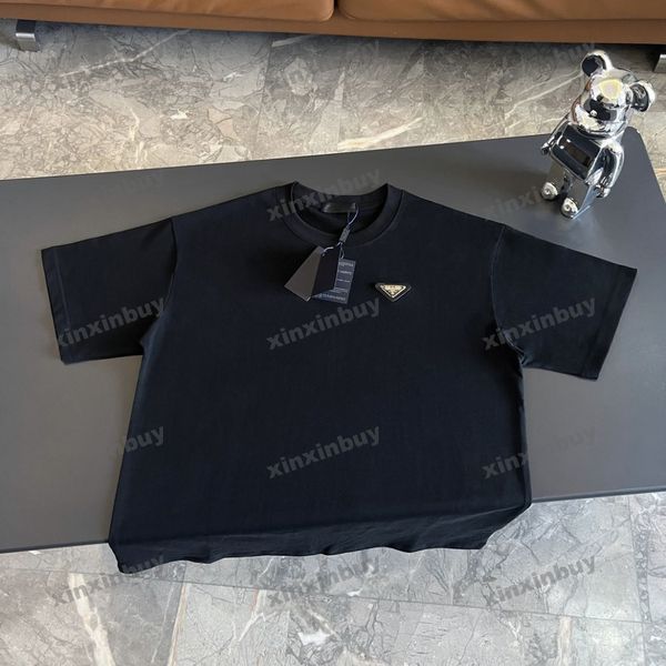 xinxinbuy men designer tee t shirt 23ss metal triangle label letter print short sleeve cotton women black white gray blue s-xl, Black;brown
xinxinbuy men designer tee t shirt 23ss metal triangle label letter print short sleeve cotton women black white gray blue s-xl, Black;brown
