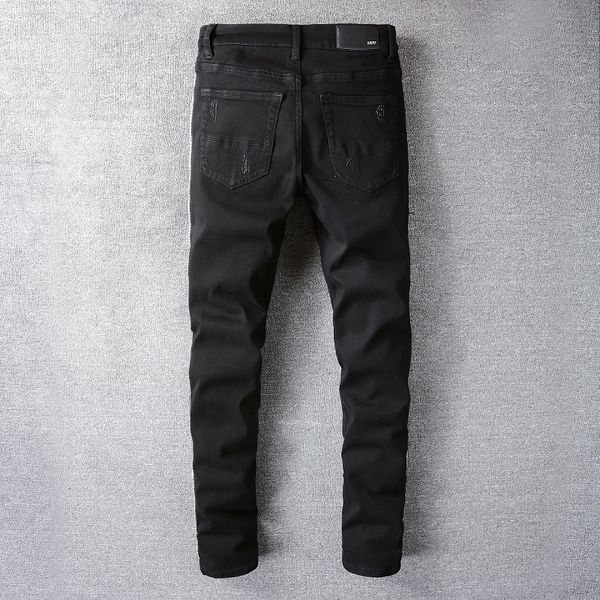 2023 tikmens jeans distressed motorcycle biker jean rock skinny slim ripped hole stripe fashionable snake embroidery denim pant 801, Blue
2023 tikmens jeans distressed motorcycle biker jean rock skinny slim ripped hole stripe fashionable snake embroidery denim pant 801, Blue