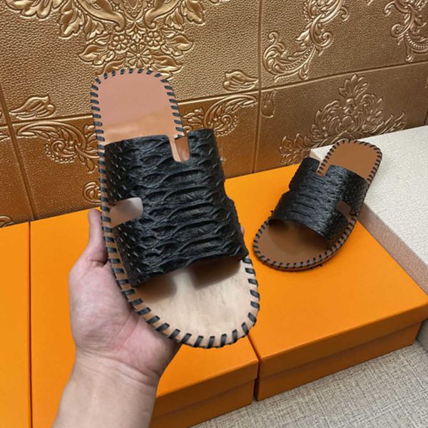 44 styles h summer slippers 38-46 mens size genuine leather sandal italy slip on mule beach pool slides crsodile snake skin pattern sport fl, Black
44 styles h summer slippers 38-46 mens size genuine leather sandal italy slip on mule beach pool slides crsodile snake skin pattern sport fl, Black