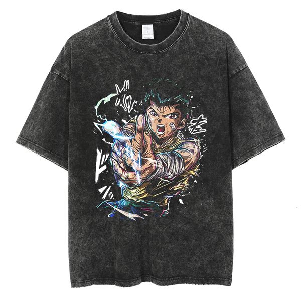 men's tshirts men washed tshirt anime graphic tshirt harajuku streetwear cotton summer short sleeve tees 230309, White;black
men's tshirts men washed tshirt anime graphic tshirt harajuku streetwear cotton summer short sleeve tees 230309, White;black