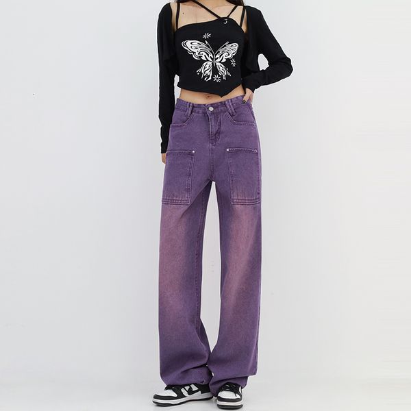 women's jeans purple washed baggy jeans y2k women's autumn winter clothes vintage straight denim trousers femme casual wide leg pa, Blue
women's jeans purple washed baggy jeans y2k women's autumn winter clothes vintage straight denim trousers femme casual wide leg pa, Blue