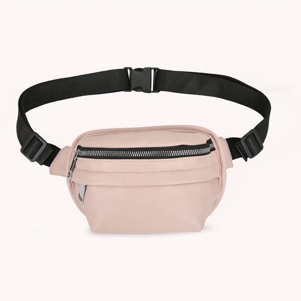 waist bag's solid color zipper crossbody bag 230310