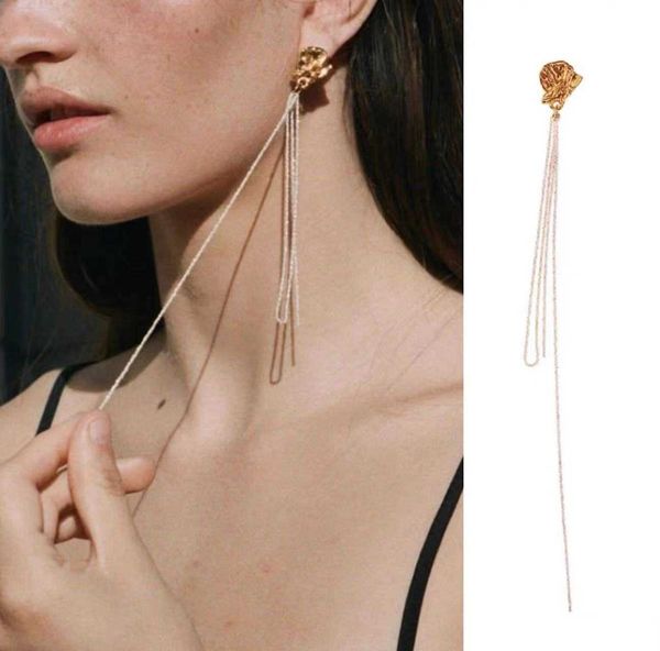 earing racing sister-in-law gao ye, chen shuting, the same 14k real gold, super-long chain earrings, tassels, small earrings, Golden
earing racing sister-in-law gao ye, chen shuting, the same 14k real gold, super-long chain earrings, tassels, small earrings, Golden
