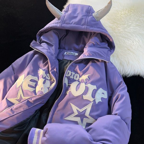 womens jackets harajuku demon cotton coat warm couples women jackets winter coat windproof y2k fashion retro loose jacket 230310, Black;brown
womens jackets harajuku demon cotton coat warm couples women jackets winter coat windproof y2k fashion retro loose jacket 230310, Black;brown