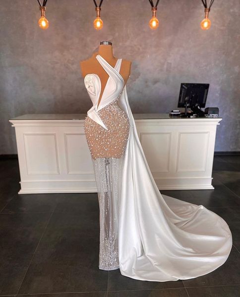 mermaid prom dresses sleeveless v neck straps appliques sequins floor length celebrity 3d lace hollow pearls evening dresses bridal gowns pl, Black
mermaid prom dresses sleeveless v neck straps appliques sequins floor length celebrity 3d lace hollow pearls evening dresses bridal gowns pl, Black