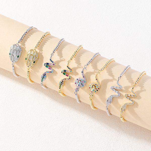 s3497 fashion jewelry snake bracelet for women zircon snakes charm adjustable chain bracelets, Golden;silver
s3497 fashion jewelry snake bracelet for women zircon snakes charm adjustable chain bracelets, Golden;silver