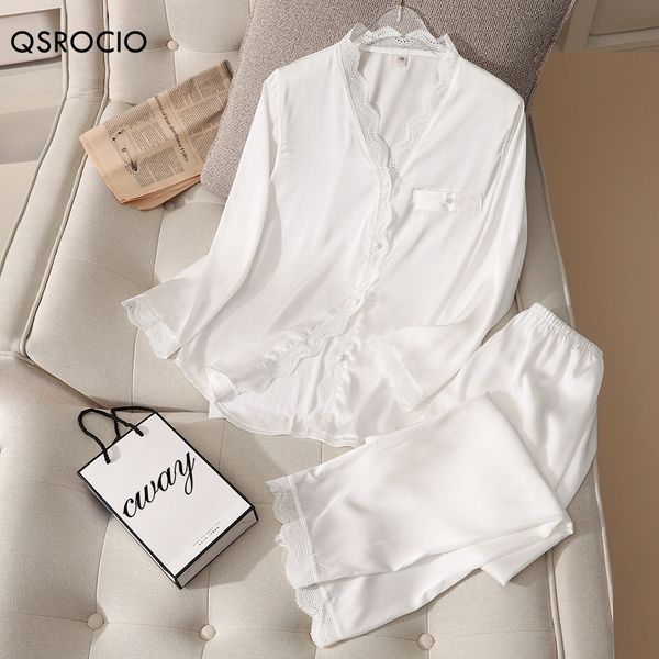 women's sleepwear qsrocio women's pajamas set vintage v neck lace sleepwear silk like nightie leisure home clothes nightwear pyjam, Black;red
women's sleepwear qsrocio women's pajamas set vintage v neck lace sleepwear silk like nightie leisure home clothes nightwear pyjam, Black;red