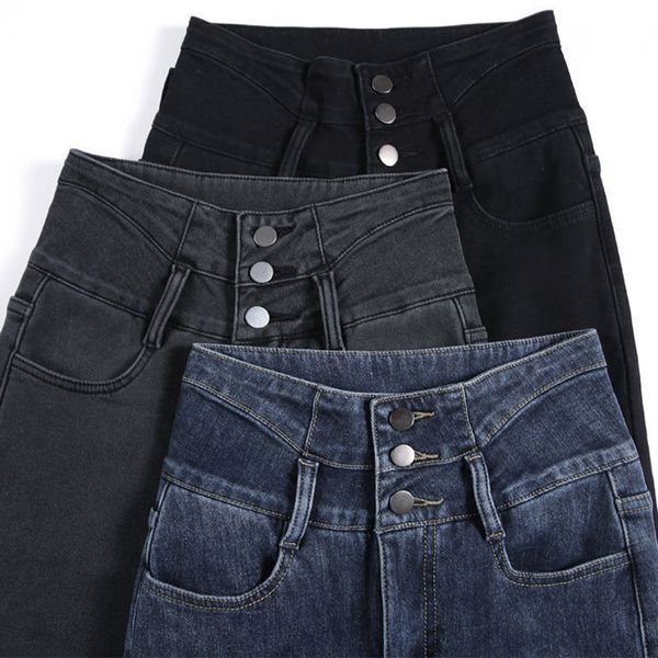 women's jeans retro streetwear classic women skinny oversized denim trousers korean casual button chic design high waist stretch pencil, Blue
women's jeans retro streetwear classic women skinny oversized denim trousers korean casual button chic design high waist stretch pencil, Blue