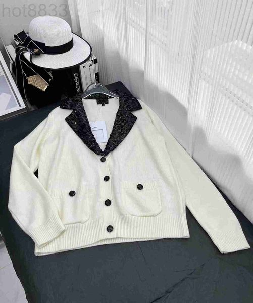 women's sweaters designer 2023 new spring milan runway fashion high end jacquard brand same style coats 3kys, White;black
women's sweaters designer 2023 new spring milan runway fashion high end jacquard brand same style coats 3kys, White;black