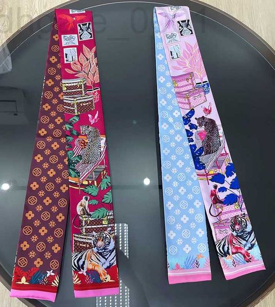 shawls designer spring and summer 2022 small ribbon women's accessories scarf with the same old flower hair b suit bag 8tem, Blue;gray
shawls designer spring and summer 2022 small ribbon women's accessories scarf with the same old flower hair b suit bag 8tem, Blue;gray
