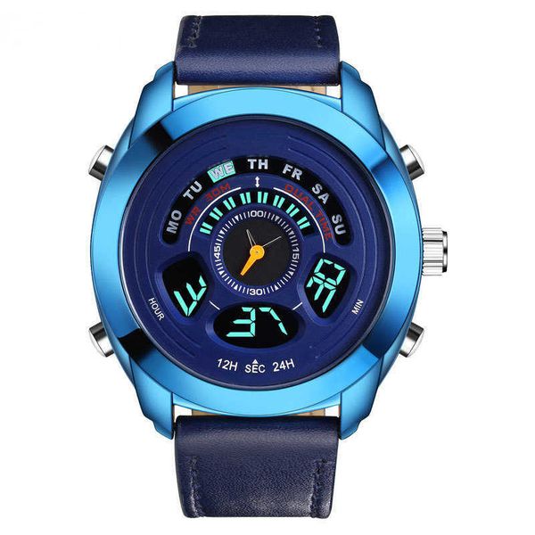 wrist watch sports men's leather band electronic quartz dual display fashion blue waterproof, Slivery;black
wrist watch sports men's leather band electronic quartz dual display fashion blue waterproof, Slivery;black