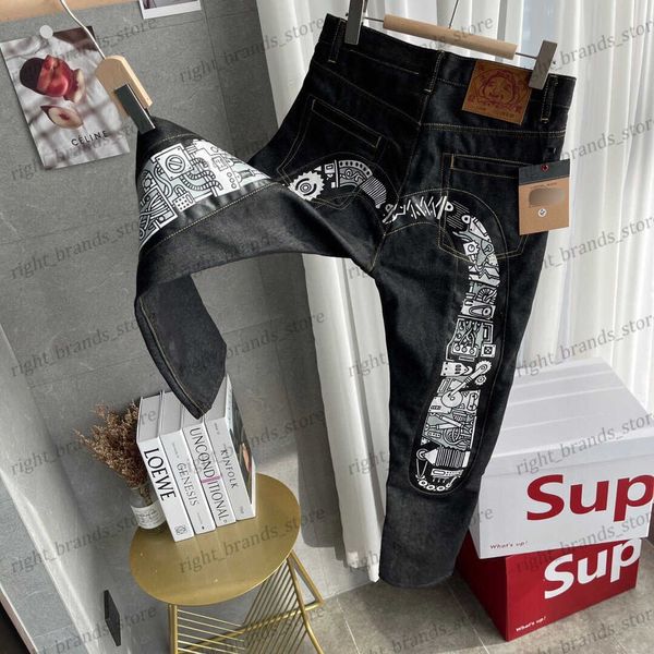 men's print jeans fall 2022 new black and white mechanical denim trousers for lovers t230311, Blue
men's print jeans fall 2022 new black and white mechanical denim trousers for lovers t230311, Blue