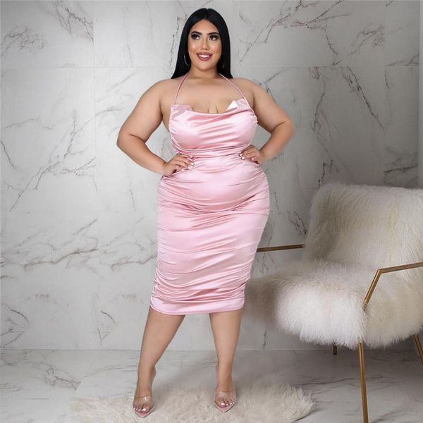 plus size dresses sale fashion size women nightclub halter strap pleated zipper shiny elegant for vacation wedding 230311, Black
plus size dresses sale fashion size women nightclub halter strap pleated zipper shiny elegant for vacation wedding 230311, Black