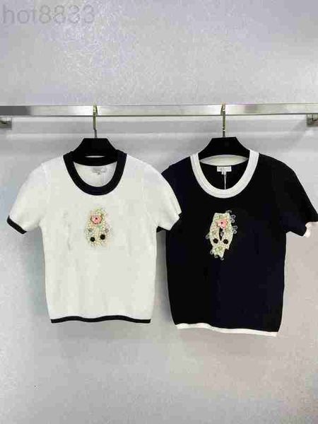 women's sweaters designer 2023 new spring summer milan runway o neck short sleeve sweater high end jacquard pullover nlc0, White;black
women's sweaters designer 2023 new spring summer milan runway o neck short sleeve sweater high end jacquard pullover nlc0, White;black