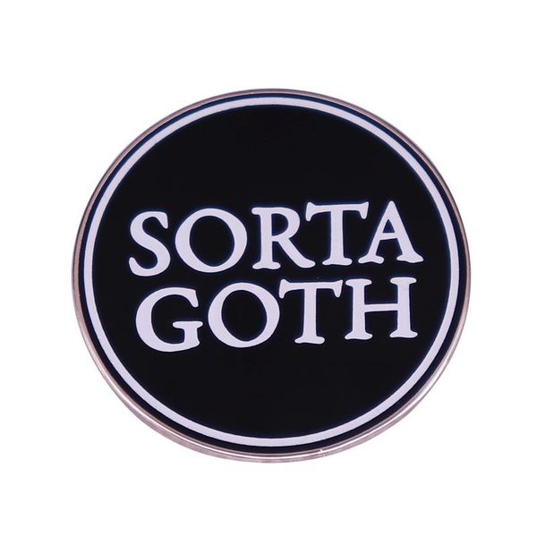 sorta goth black round letter brooch humorous statement slogan badge cute anime movies games hard enamel pins collect metal cartoon brooch, Blue
sorta goth black round letter brooch humorous statement slogan badge cute anime movies games hard enamel pins collect metal cartoon brooch, Blue