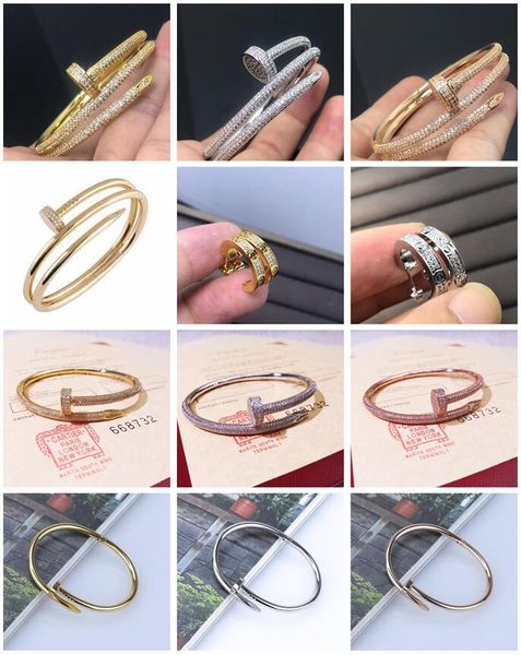Fashion Bracelets Car-ti-er Love Bangle Gold Silver Titanium Steel Bracelet With Gift Box Du-p-e, #17 gold
Fashion Bracelets Car-ti-er Love Bangle Gold Silver Titanium Steel Bracelet With Gift Box Du-p-e, #17 gold