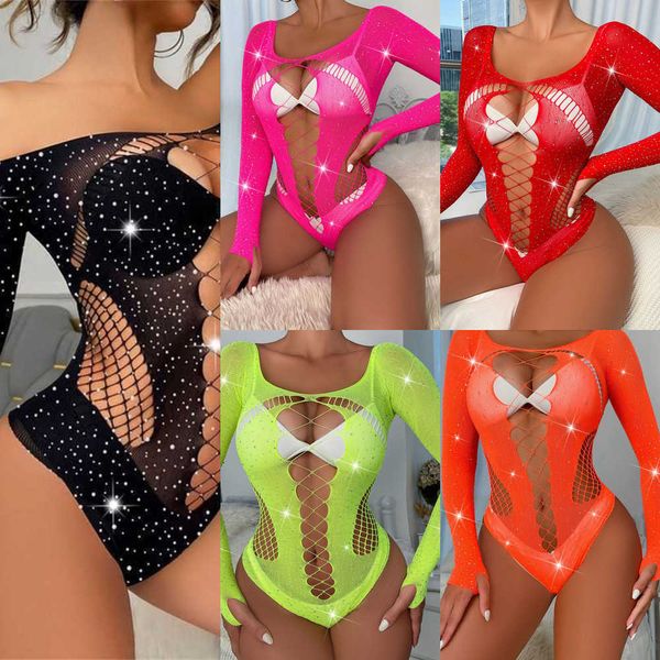 selling jumpsuit women long sleeve lingerie set mesh rhinestone nightclub fishnet bodystocking bodysuits playsuits for women, Black;white
selling jumpsuit women long sleeve lingerie set mesh rhinestone nightclub fishnet bodystocking bodysuits playsuits for women, Black;white