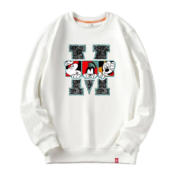 new crewneck jacket coat pullover men's hoodie long-sleeved pure cotton women's hoodie cartoon embroidery multi-color sportswear, Black
new crewneck jacket coat pullover men's hoodie long-sleeved pure cotton women's hoodie cartoon embroidery multi-color sportswear, Black