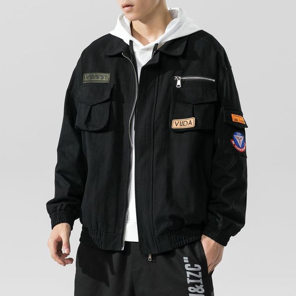 american vintage military tactical jacket spring fall streetwear coat harajuku army green casual men clothing, Black;brown
american vintage military tactical jacket spring fall streetwear coat harajuku army green casual men clothing, Black;brown