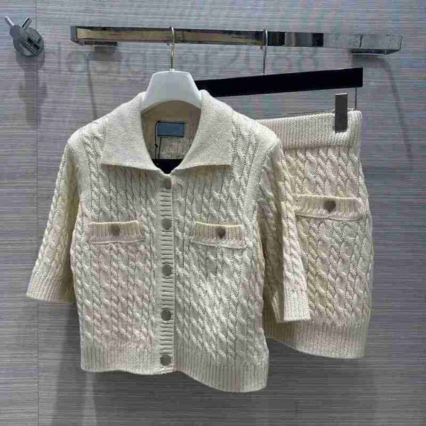 two piece dress designer 2023 new spring summer lapel neck short sleeve panelled sweater and for women's fashion skirts 2 s sets 1mwj, White
two piece dress designer 2023 new spring summer lapel neck short sleeve panelled sweater and for women's fashion skirts 2 s sets 1mwj, White
