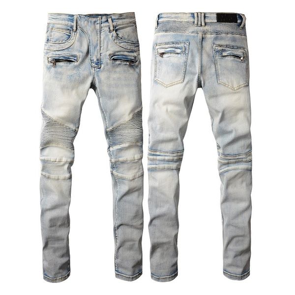 men's jeans skinny puncture designer designed letter b embroidery patch ripped holes jean elastic motorcycle biker denim pants fashion, Blue
men's jeans skinny puncture designer designed letter b embroidery patch ripped holes jean elastic motorcycle biker denim pants fashion, Blue