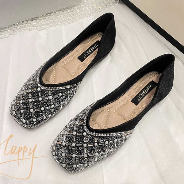dress shoes women casual loafers square head soft leather ballet flats shoes lady fashion rhinestones autumn shoes for woman large size a4 j, Black
dress shoes women casual loafers square head soft leather ballet flats shoes lady fashion rhinestones autumn shoes for woman large size a4 j, Black