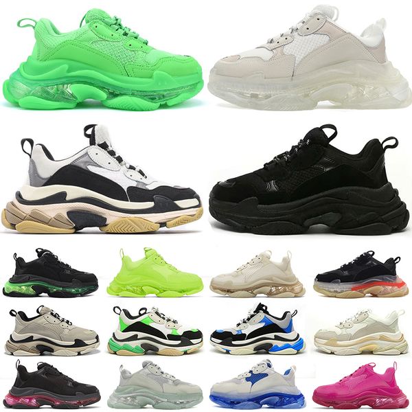triple s clear sole platform casual shoes men women paris 17fw old dad large increasing sneakers black pink red neon green crystal designers
triple s clear sole platform casual shoes men women paris 17fw old dad large increasing sneakers black pink red neon green crystal designers