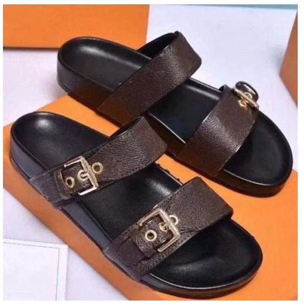 2023 sandals women slides womens slipper waterfront brown flower leather sandal high heels flap orange box and dust bag with box size 35-42, Black
2023 sandals women slides womens slipper waterfront brown flower leather sandal high heels flap orange box and dust bag with box size 35-42, Black